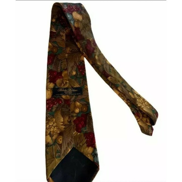 Brooks Brothers Brown 100% Silk Neck Tie - Picture 4 of 6